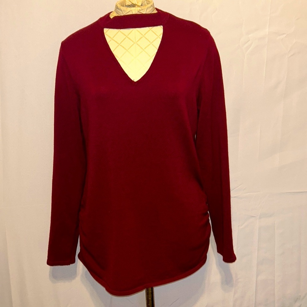 Love Always X Large burgundy long sleeve sweater.EUC.